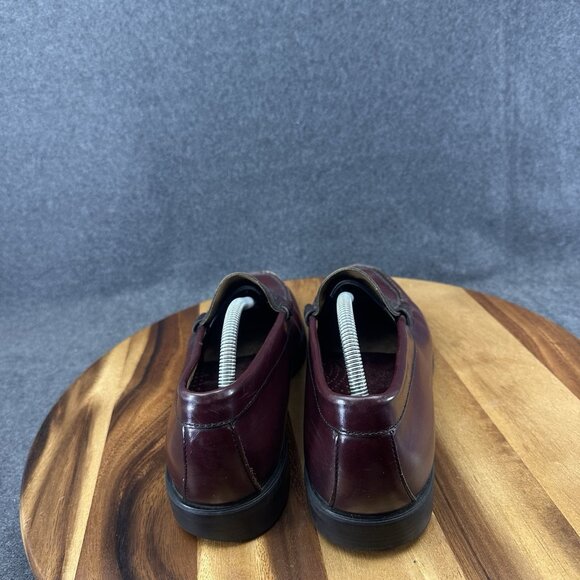 GH Bass Mens Walton Penny Loafer Size 11M Burgundy Leather Slip On Dress Shoe - Picture 6 of 11